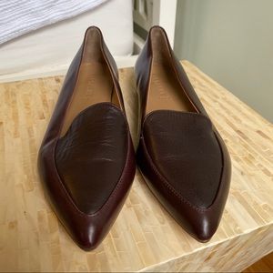 Everlane Modern Point Loafer red/black  10.5